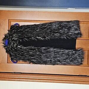 Adrienne Papell Faux Fur Vest